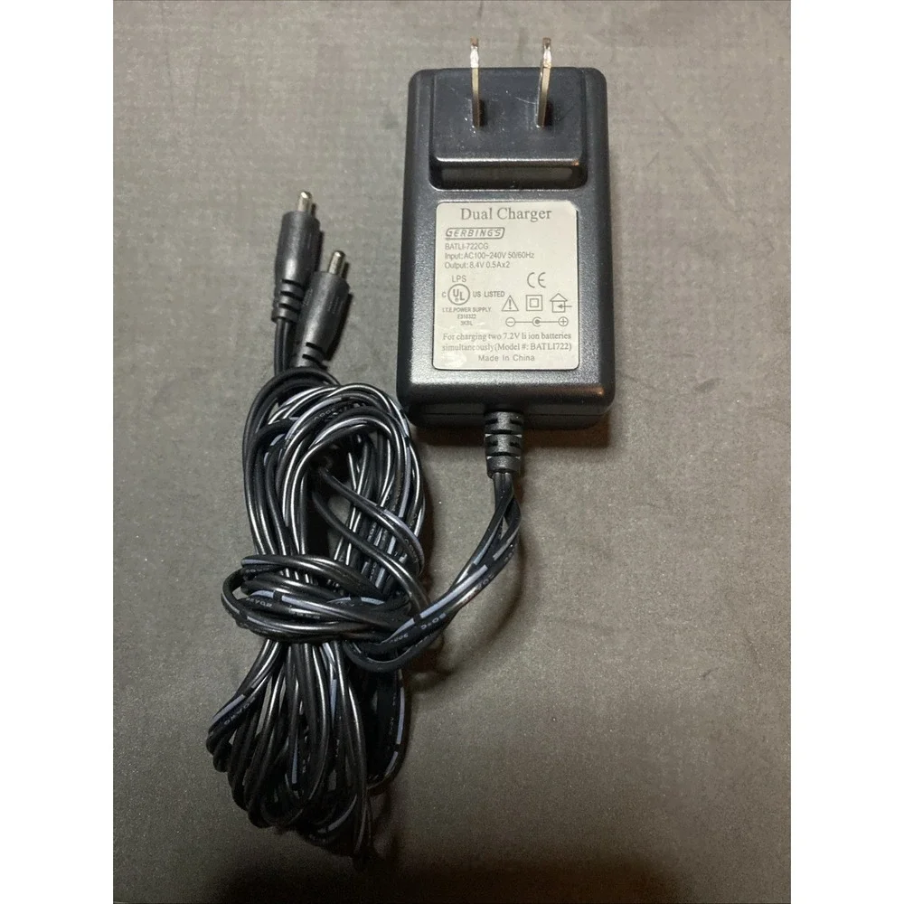 AC Dual Gerbings Lithium Ion Battery Charger Li-ion LWall Socket C3
